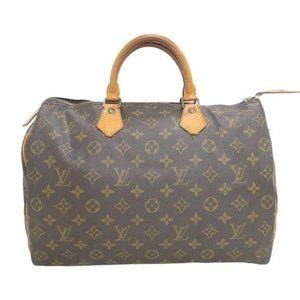 Authentic Louis Vuitton Satchel Bag Speedy 35 Monogram Used LV Handbag Vintage